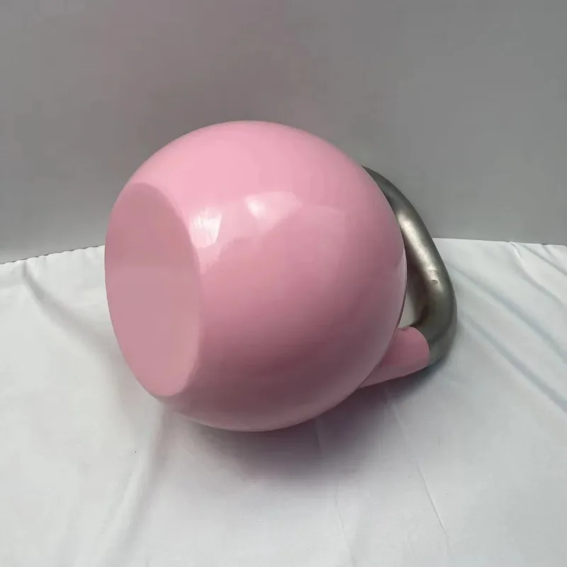 Kettlebell - Kettlebell Besi Cor Padat Silikon Bahan