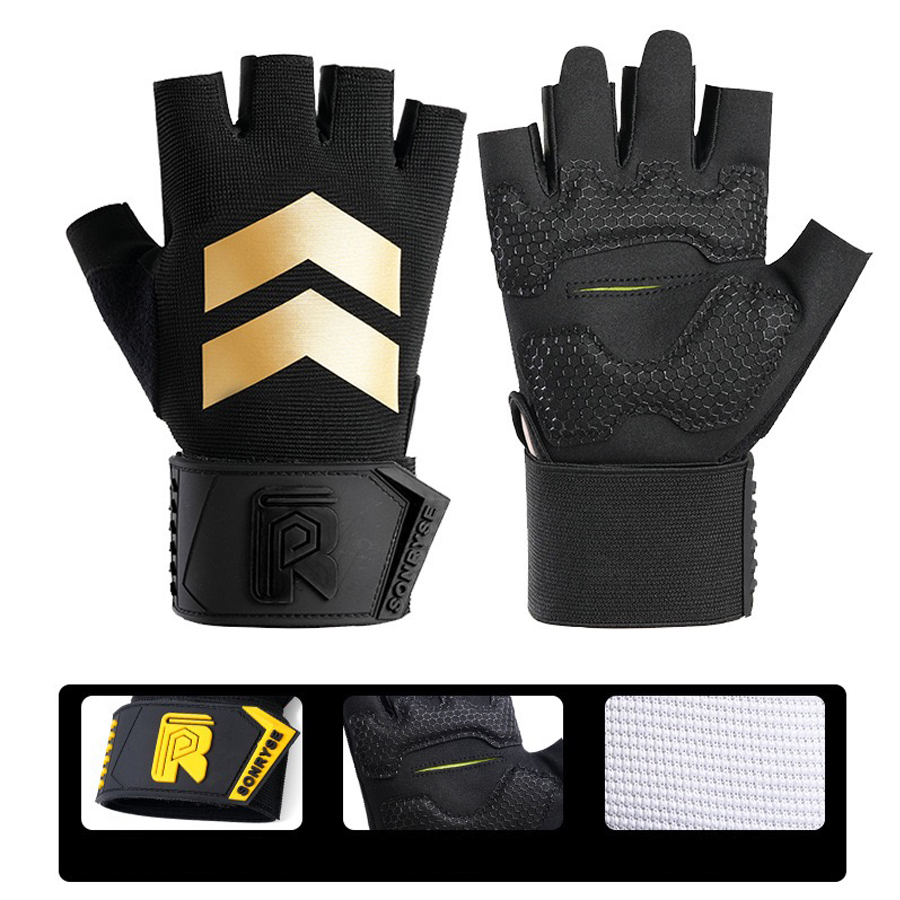 Weightlifting Gloves - Sarung tangan fitness setengah jari dengan