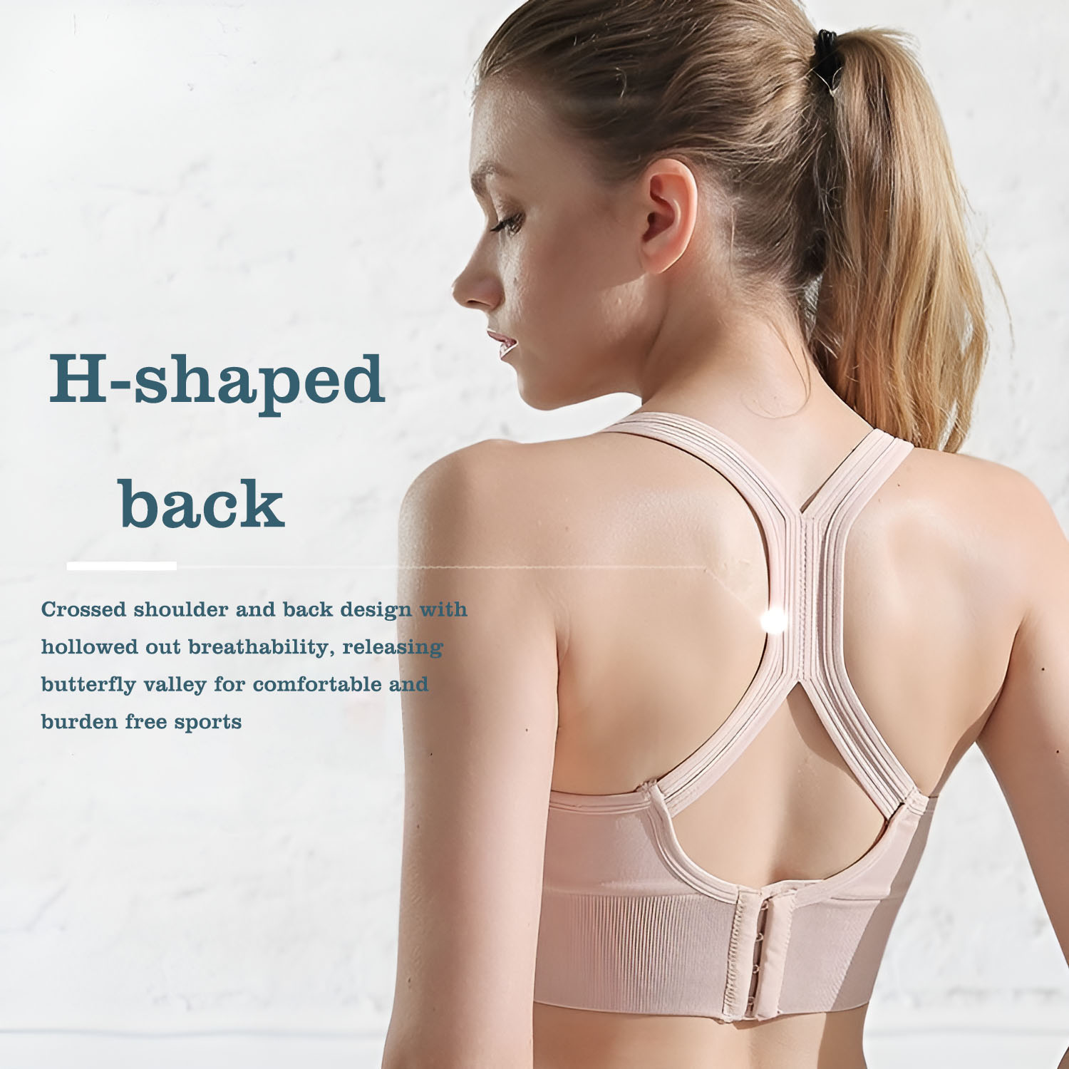 Gymnastic Ring - Sport Bra Wanita Model Cross Back