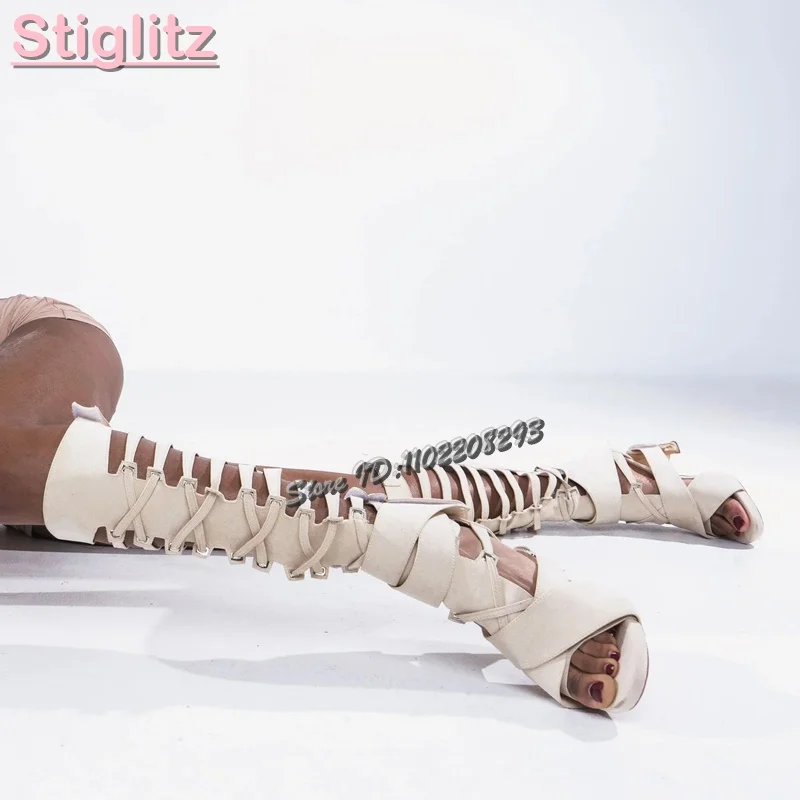 Crossfit Belt - Sandal Romawi Retro dengan Tali Silang,