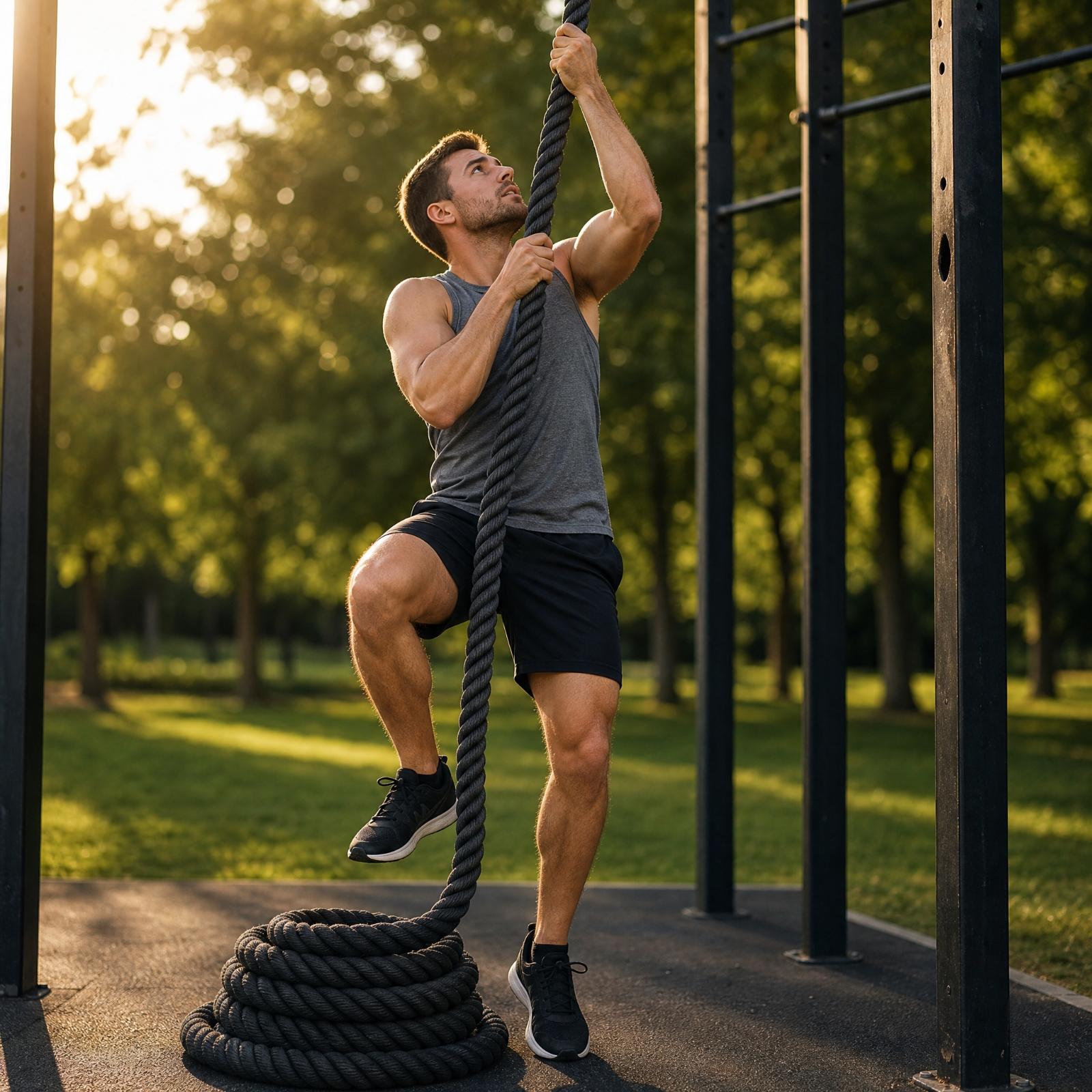 Tali Panjat Tebal Berbahan Pol - Rope Climb ulasan dan harga