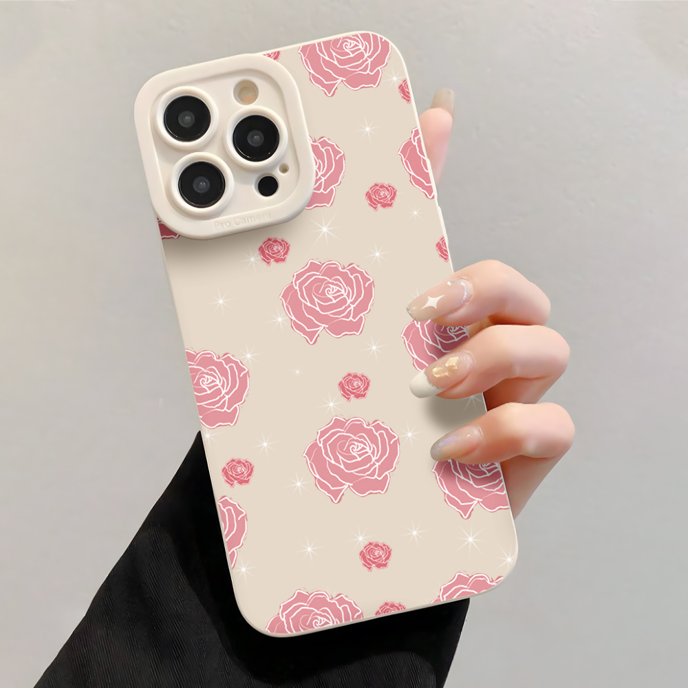 Casing Ponsel Pink Rose INS de - Wrist Wraps ulasan dan harga