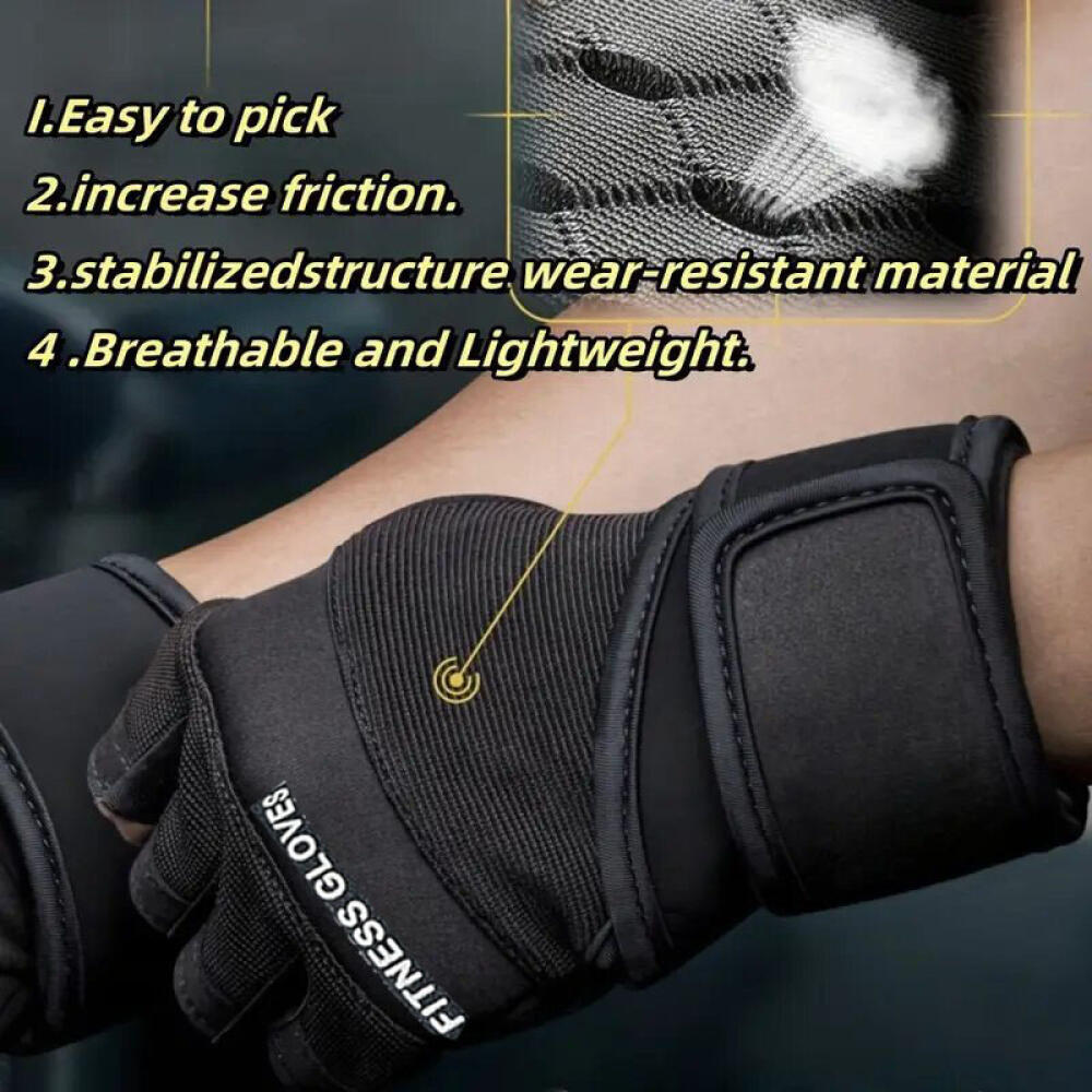 Sarung Tangan Gym Setengah Jar - Weightlifting Gloves ulasan dan harga