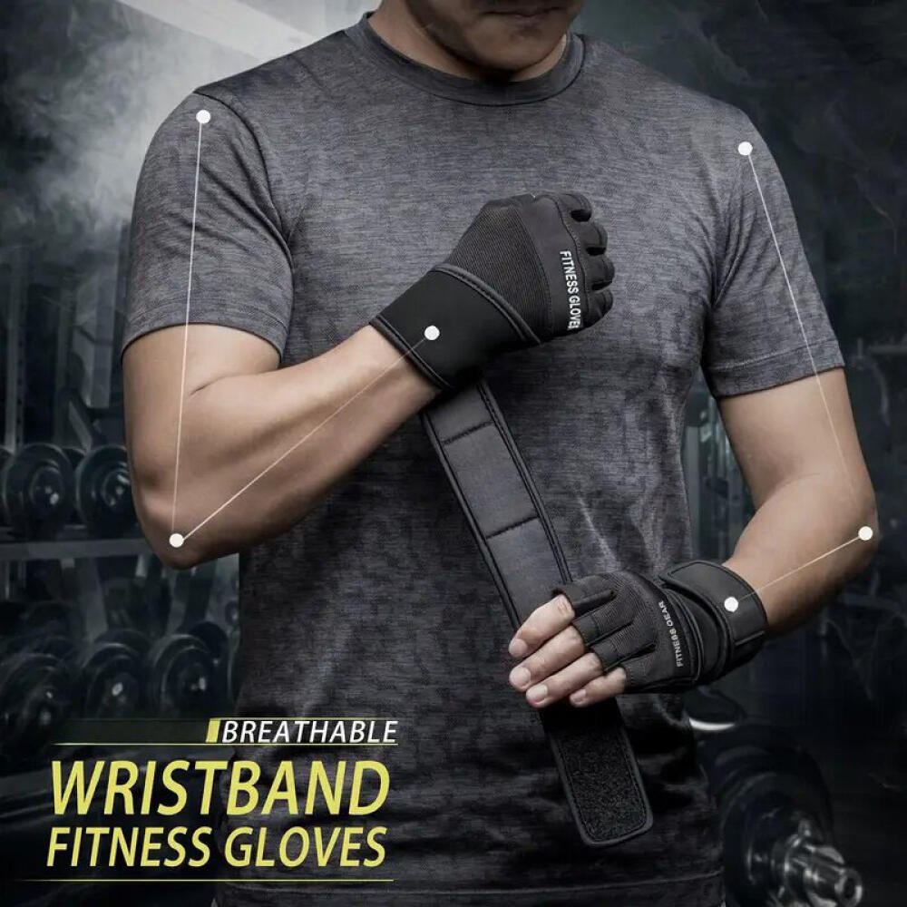 Sarung Tangan Gym Setengah Jar - Weightlifting Gloves ulasan dan harga